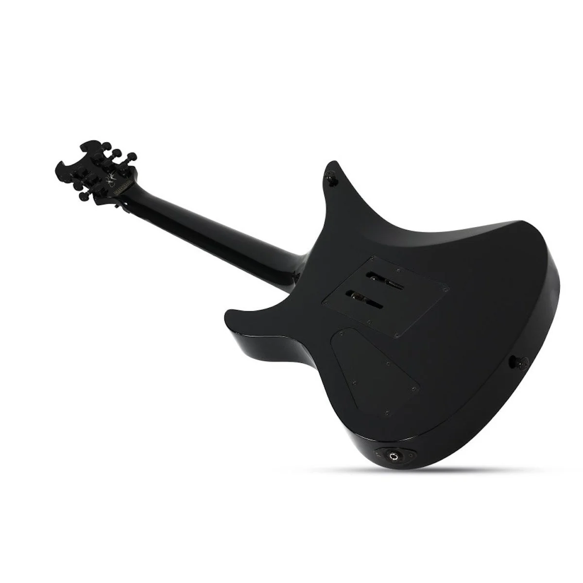 Schecter - Synyster Custom Gloss Black w/Silver Pin Stripes  - 1740 - Image 2