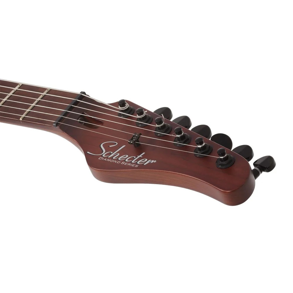 Schecter - Traditional Pro Electric Guitar with Roasted Maple Fretboard - Transparent Blue Burst  - 866-SHC - Image 5