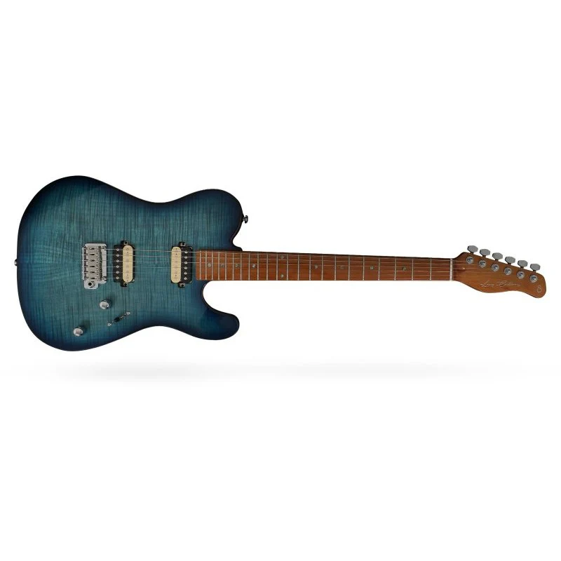 Sire Bass Guitars - Larry Carlton T7 FM Electric Guitar - Transparent Blue - T7-FM-TBL