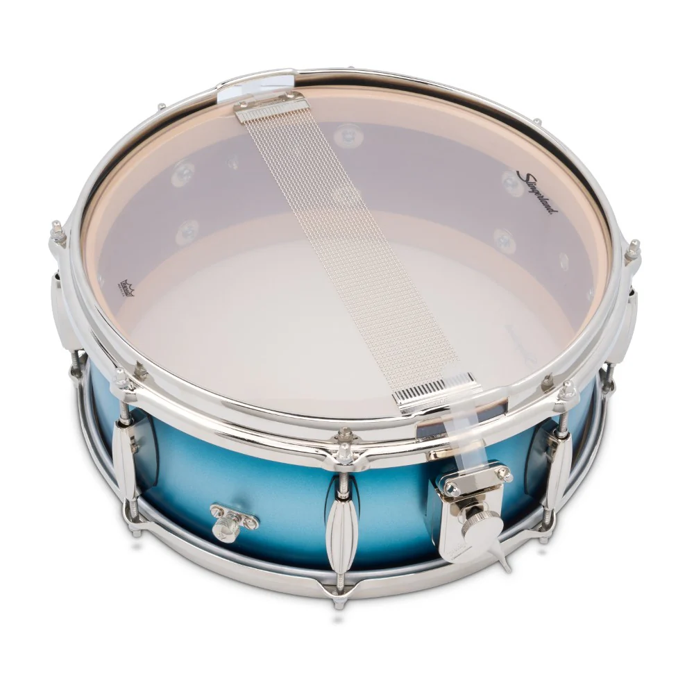 Slingerland - Radio King Artist Snare 5.5x14 Silver Blue Lacquer SLLS5514SSK371 - Image 5