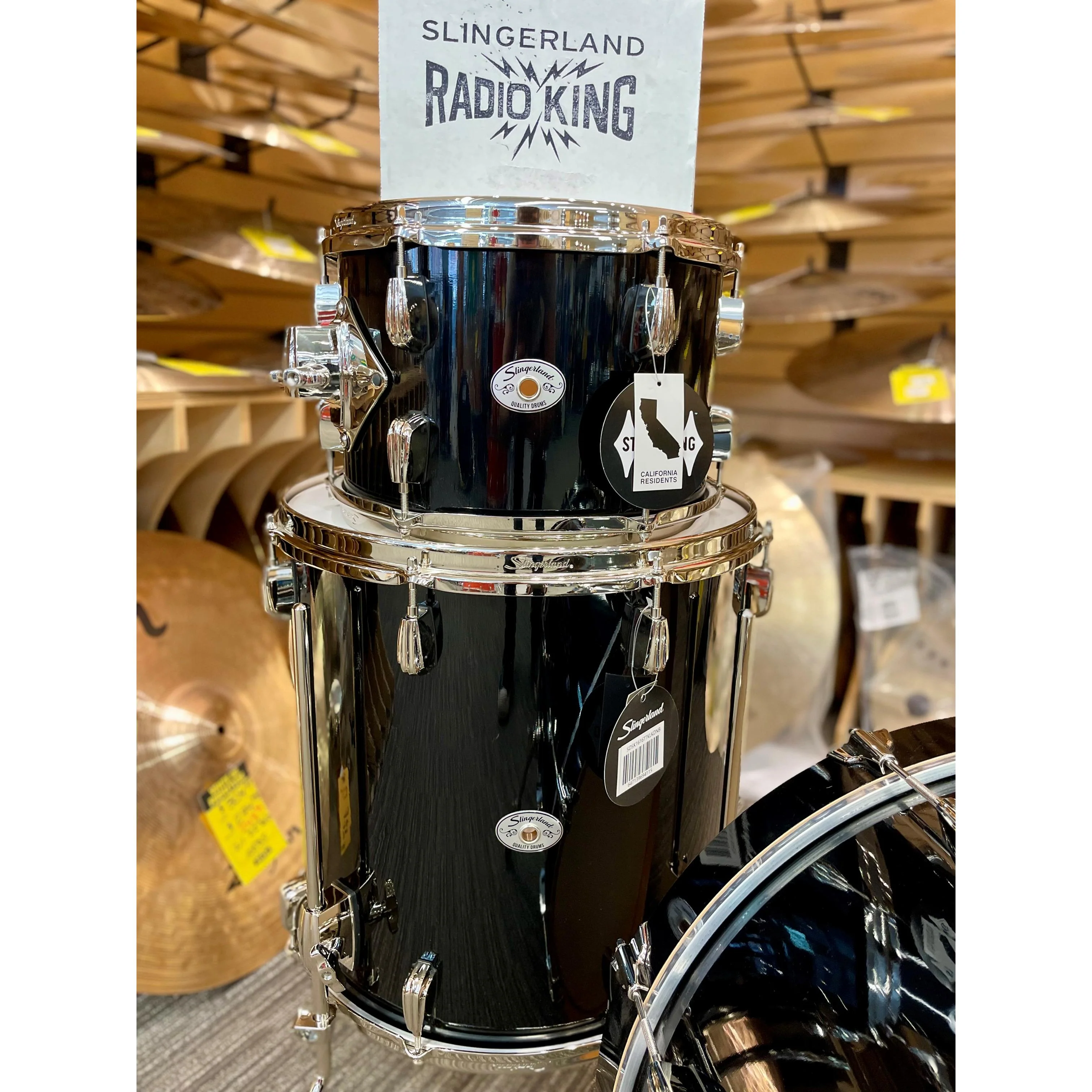 Slingerland - Studio King 3-Piece Shell Pack Black - Image 2