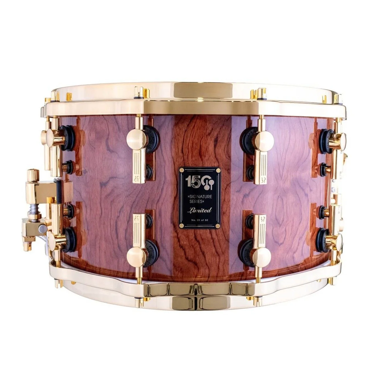 Sonor - 150th Anniversary Sonorlite Signature Fusion 6-piece Shell Pack - Genuine Bubinga High Gloss - SIG-150-WMGEB - Image 4