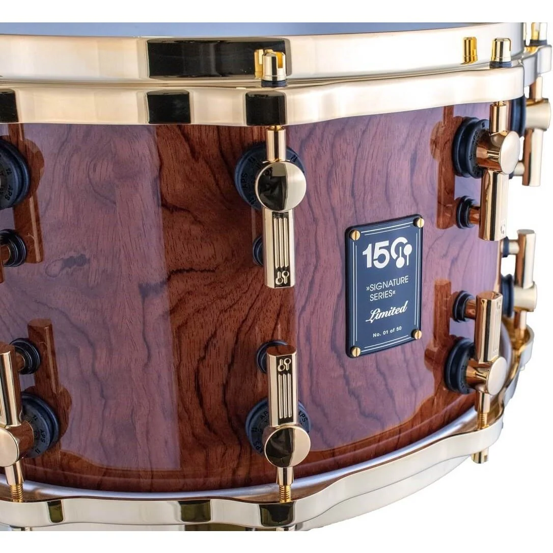 Sonor - 150th Anniversary Sonorlite Signature Fusion 6-piece Shell Pack - Genuine Bubinga High Gloss - SIG-150-WMGEB - Image 5