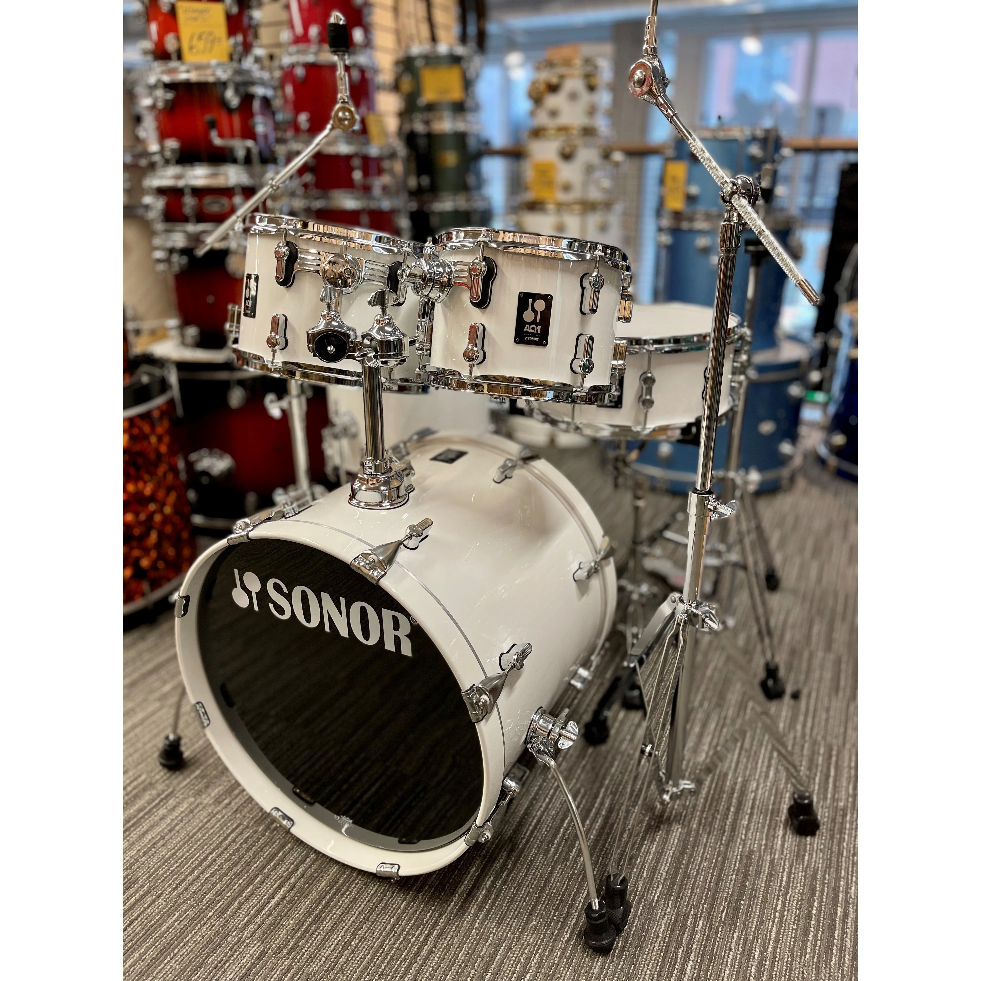 Sonor - AQ1-STUDIO-SET-PW 5-piece Set with Hardware Piano White 17500113 - Image 2
