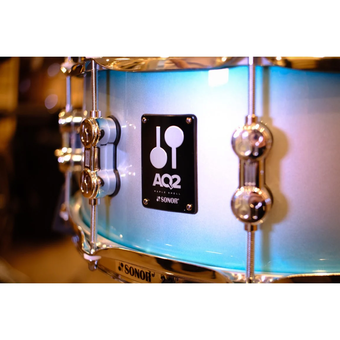 Sonor - AQ2 Series Snare 6x14 Aqua Silver Burst AQ2-1406SDW-ASB - Image 2