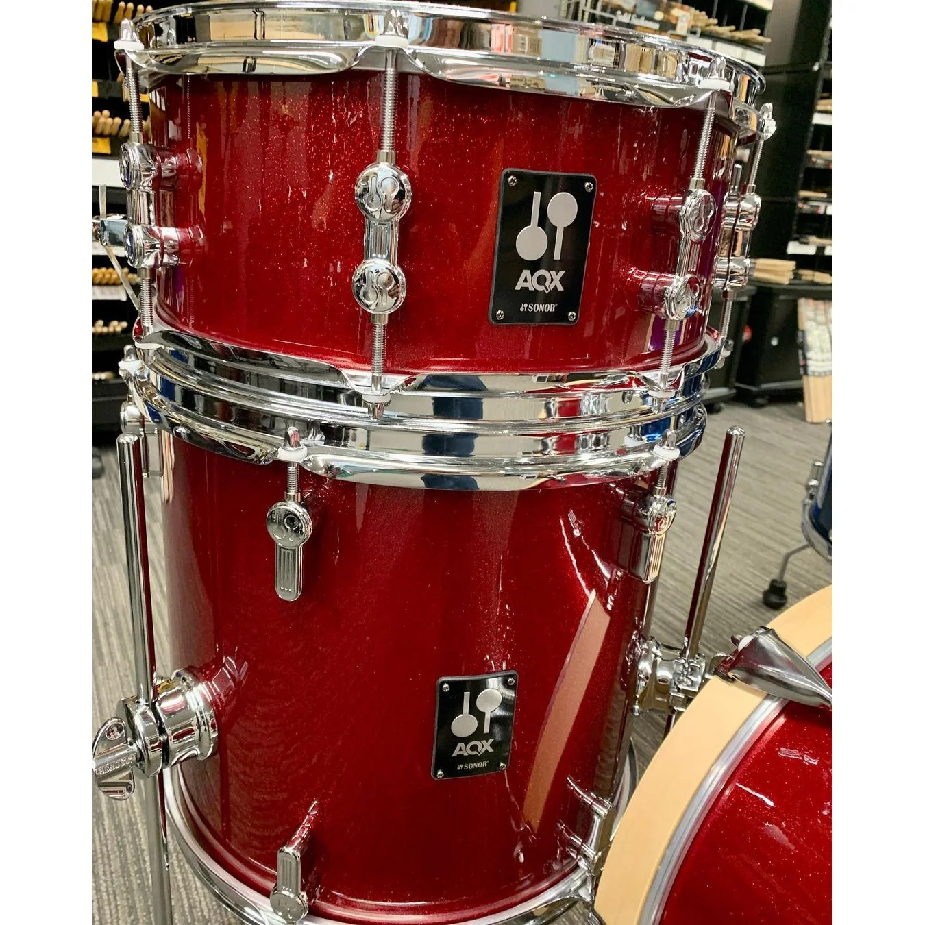 Sonor - AQX 4-Piece Shell Set Micro Red Moon Sparkle 17505849 - Image 2