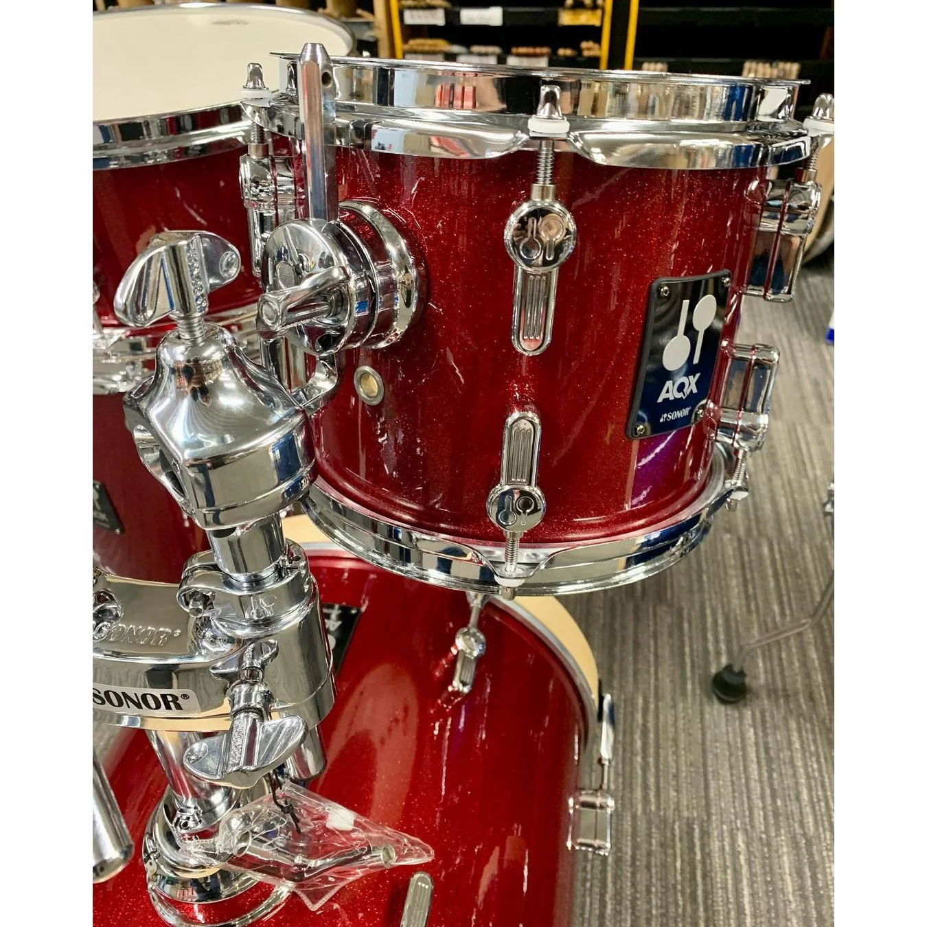 Sonor - AQX 4-Piece Shell Set Micro Red Moon Sparkle 17505849 - Image 3