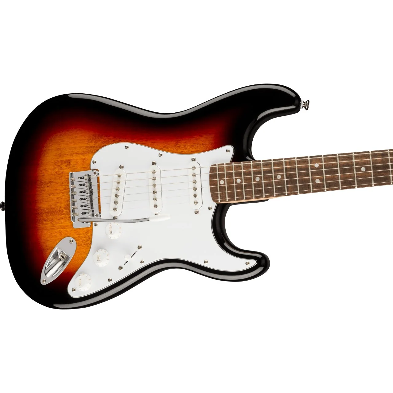 Squier - Affinity Series⢠Stratocaster® - Laurel Fingerboard - White Pickguard - 3-Color Sunburst 037-8000-500 - Image 3