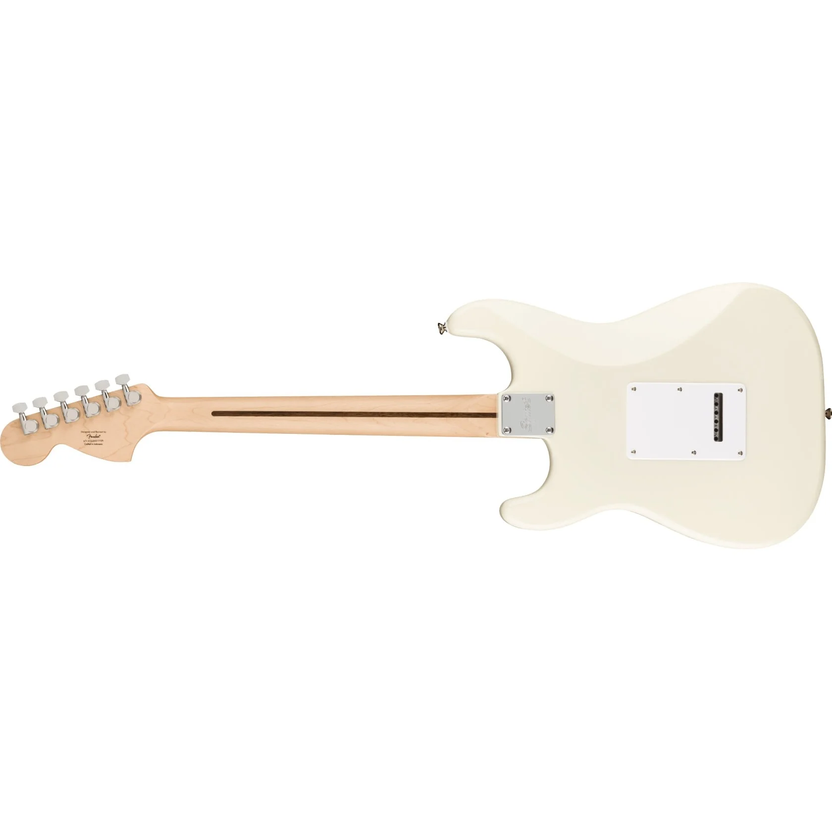 Squier - Affinity Series™ Stratocaster® - Maple Fingerboard - White Pickguard - Olympic White 037-8002-505 - Image 2