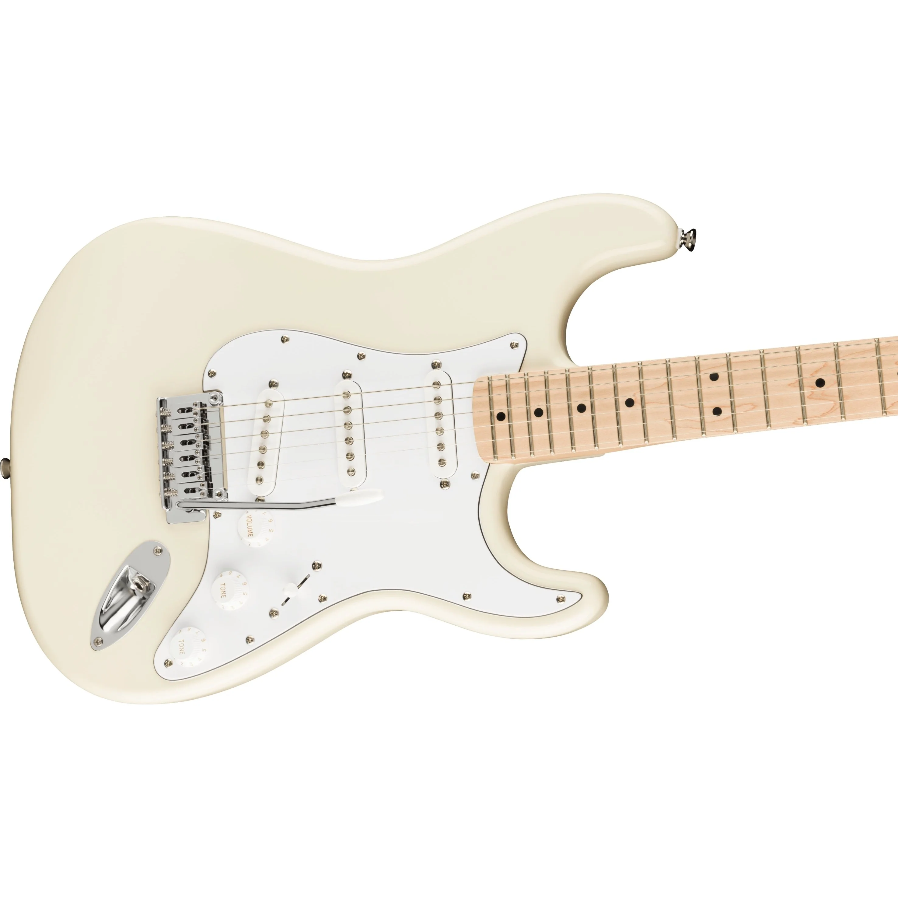 Squier - Affinity Series™ Stratocaster® - Maple Fingerboard - White Pickguard - Olympic White 037-8002-505 - Image 4