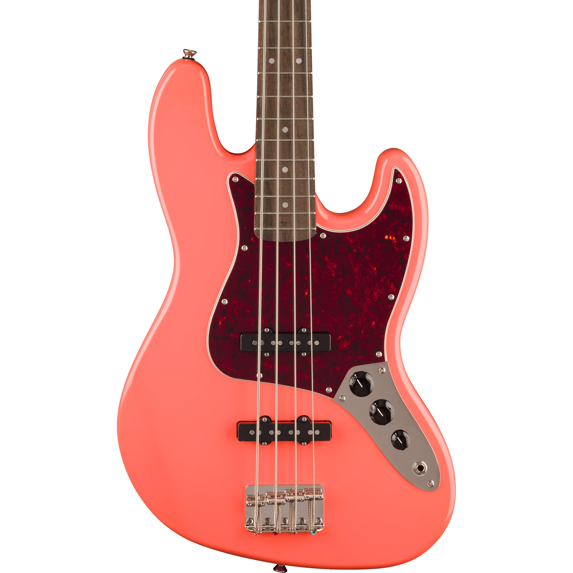 Squier - Classic Vibe⢠'60s Jazz Bass® - Laurel Fingerboard - Tortoishell Pickguard - Tahitian Coral - Image 3