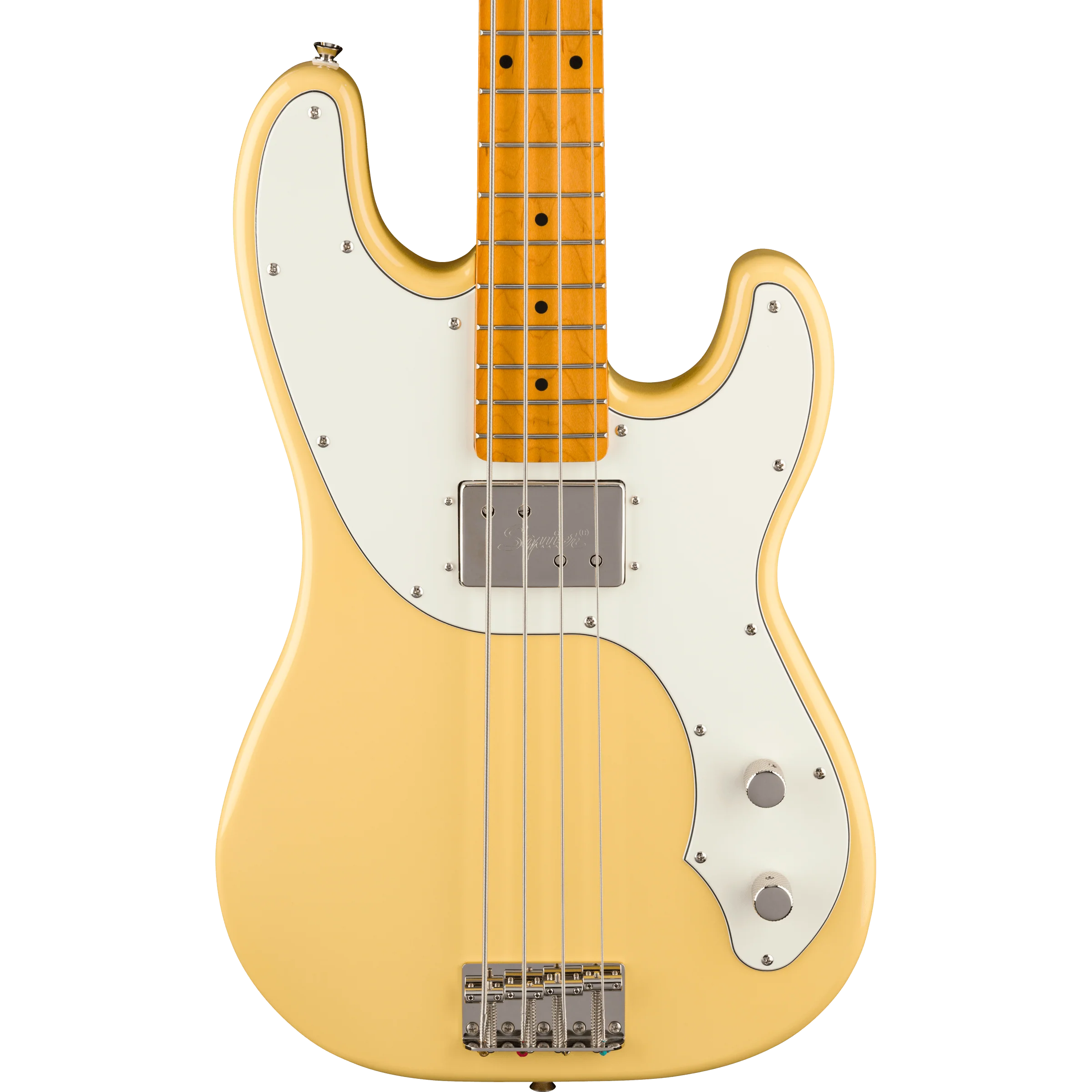 Squier - Classic Vibe™ Telecaster® Bass - Maple Fingerboard - Parchment Pickguard - Vintage White - Image 3