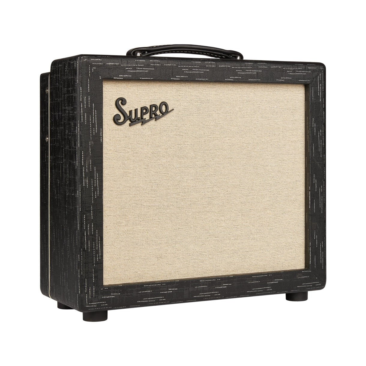 Supro - Amulet 15W 1x10 Tube Guitar Combo Amp - Black Scandia - 1612RT - Image 3
