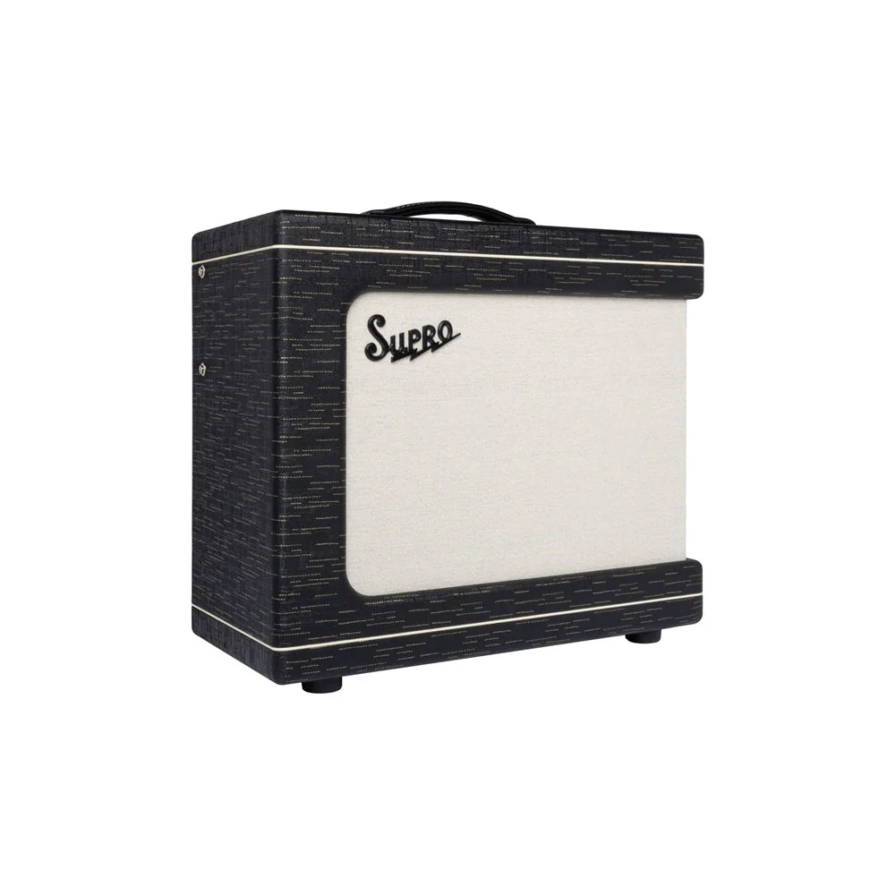 Supro - Delegate 1x12 Custom  - Black Scandia - 1620RCBLK - Image 3