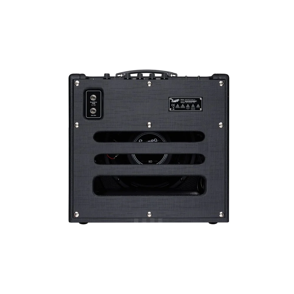 Supro - Delta King 10 1" x 10" 5-Watt Tube Combo Amp - Black and Black  - 1820RBB - Image 2