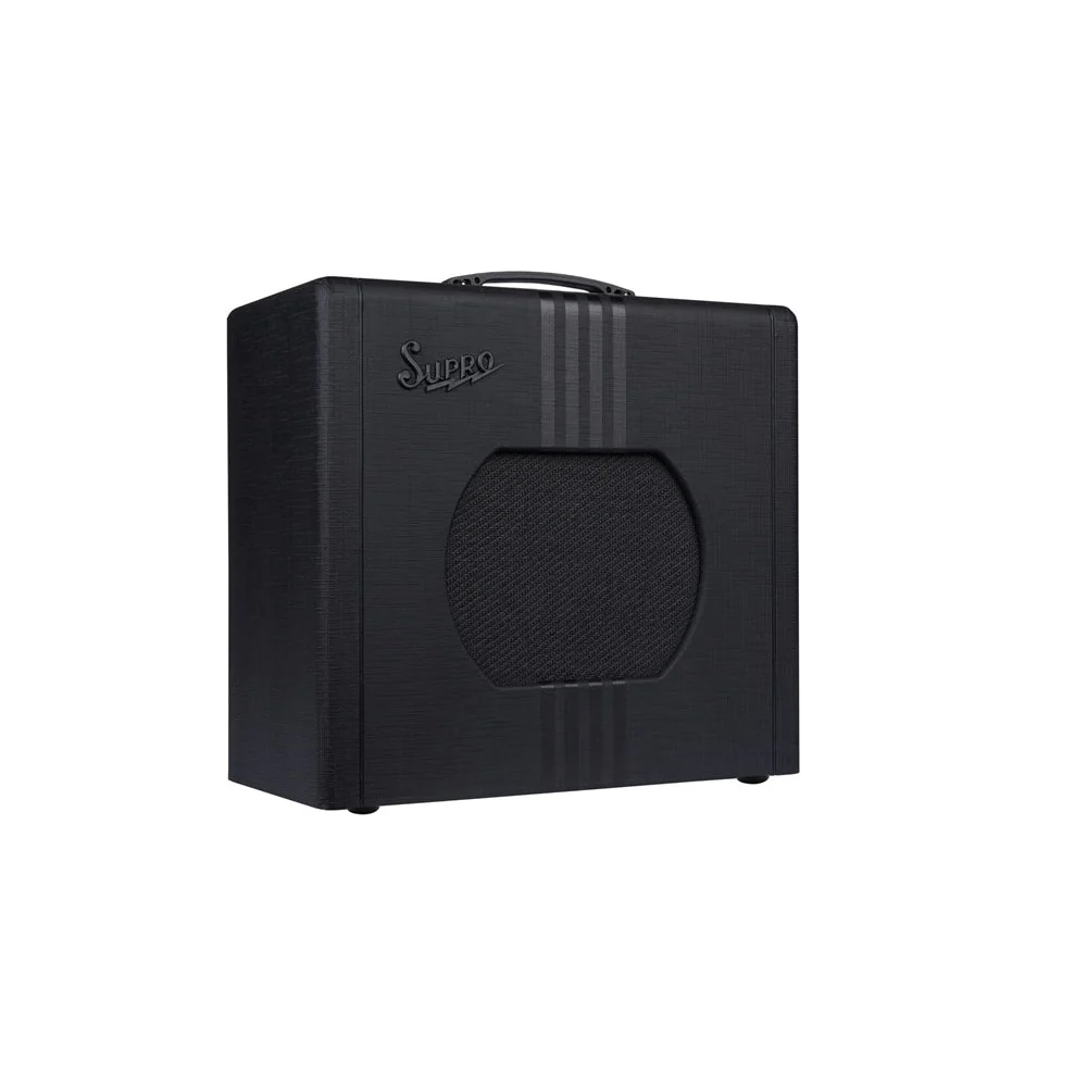 Supro - Delta King 10 1" x 10" 5-Watt Tube Combo Amp - Black and Black  - 1820RBB - Image 3