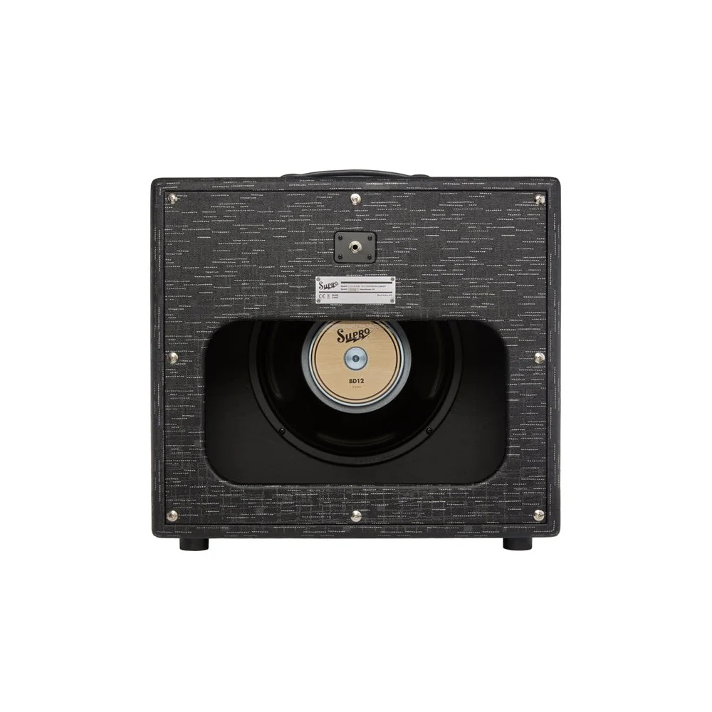 Supro - Royale 1x12 Extension Cabinet  - Black Scandia - 1732 - Image 2