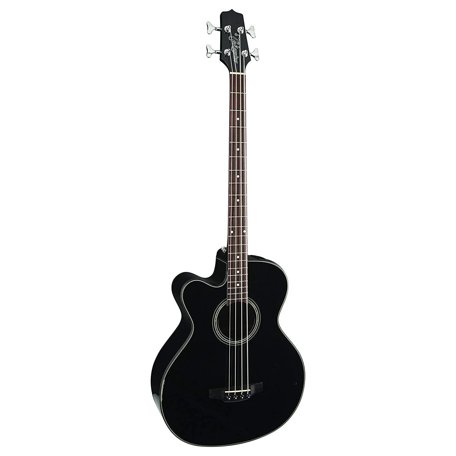 Takamine - 4-String Acoustic-Electric Bass Guitar Left-Handed Acoustic Bass - Black - GB30CELH-BLK - Image 2
