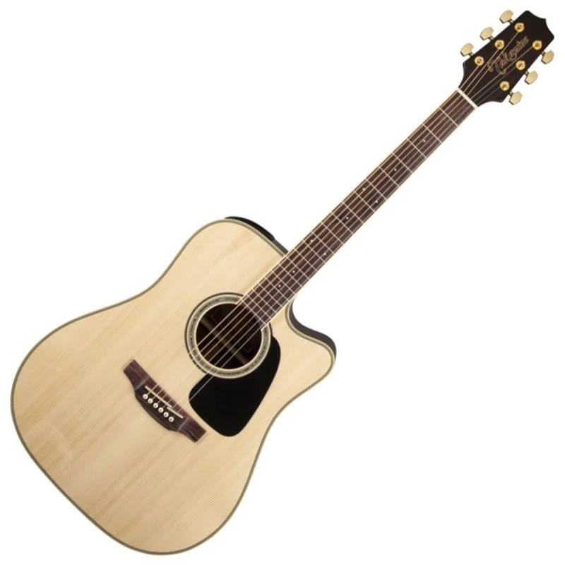Takamine - Dreadnought Cutaway Acoustic-Electric Guitar, Natural - GD51CE-NAT - Image 2