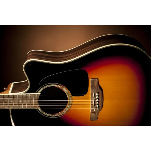 Takamine - Dreadnought Cutaway Acoustic-Electric Guitar - Sunburst - GD51CE-BSB - Image 4