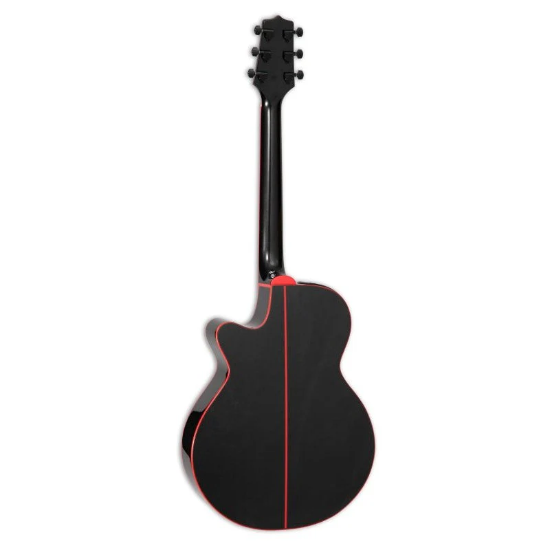 Takamine - FX Cutaway Acoustic/Electric Guitar - Cosmic Black - GF49CE-CB - Image 2