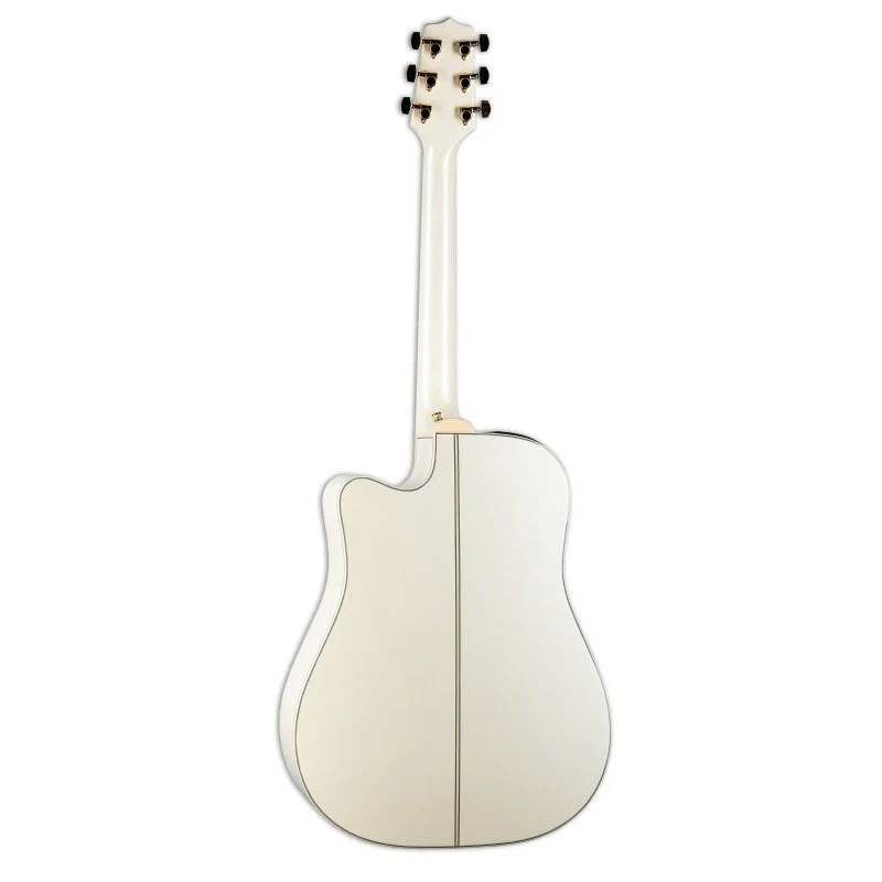 Takamine - G Series Steel String Dreadnought Acoustic / Electric Guitar - Pearl White - GD37CEPW - Image 2