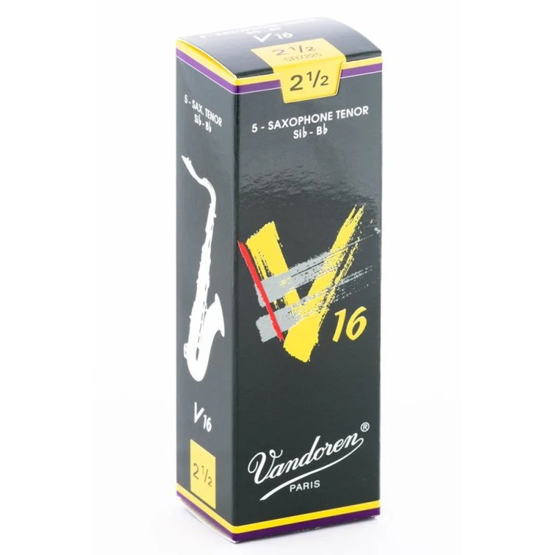 Vandoren - Tenor Sax V16 Reeds Strength 2.5; Box of 5 - SR7225