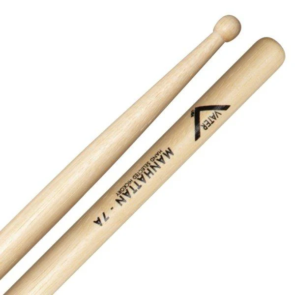 Vater - American Hickory Drumsticks Manhattan 7A Wood Tip (4-Pack) VSP7AW