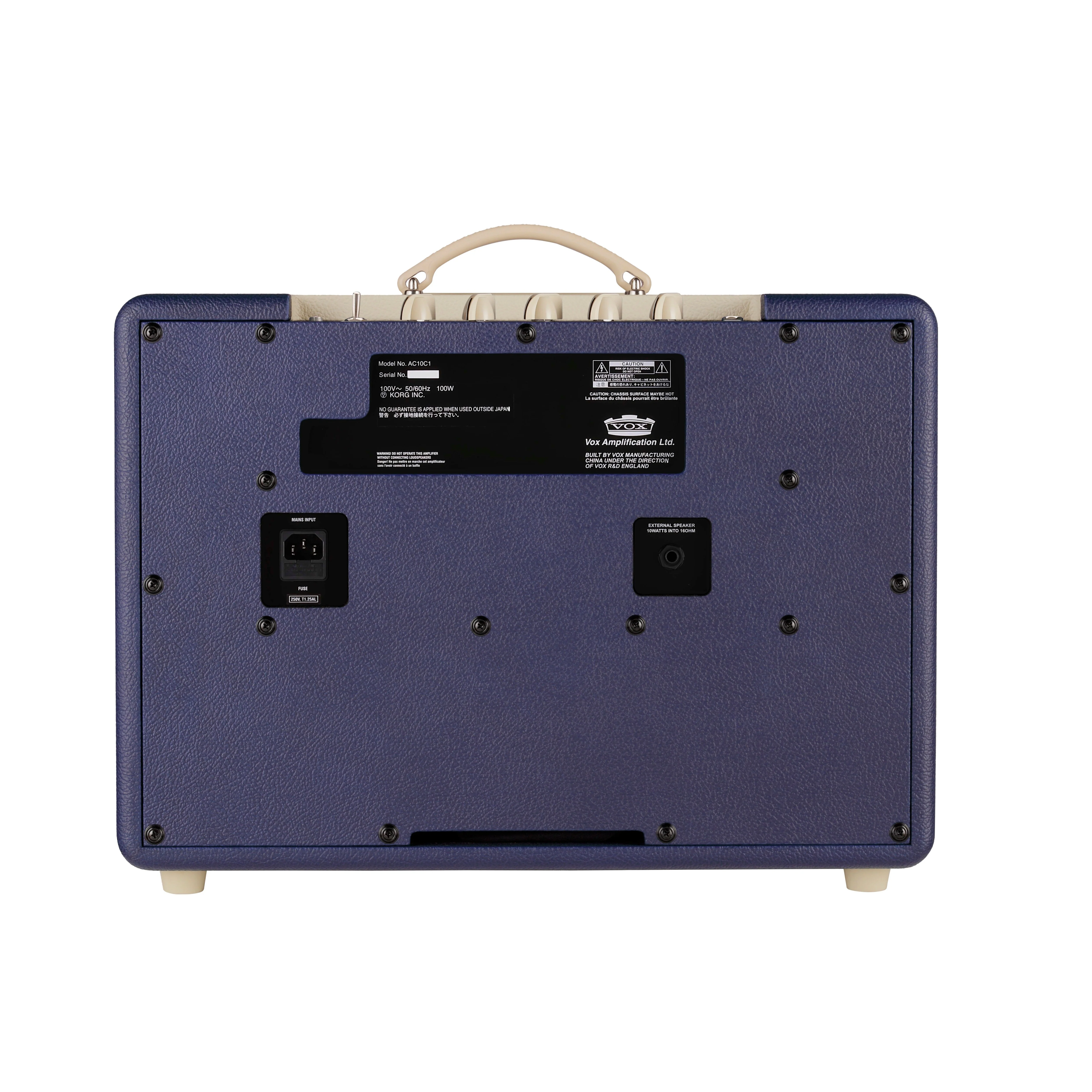 Vox - Limited Edition Custom 1x10'' 10-Watt Tube Combo Amp - Blue & Cream - AC10C1TTBC - Image 5