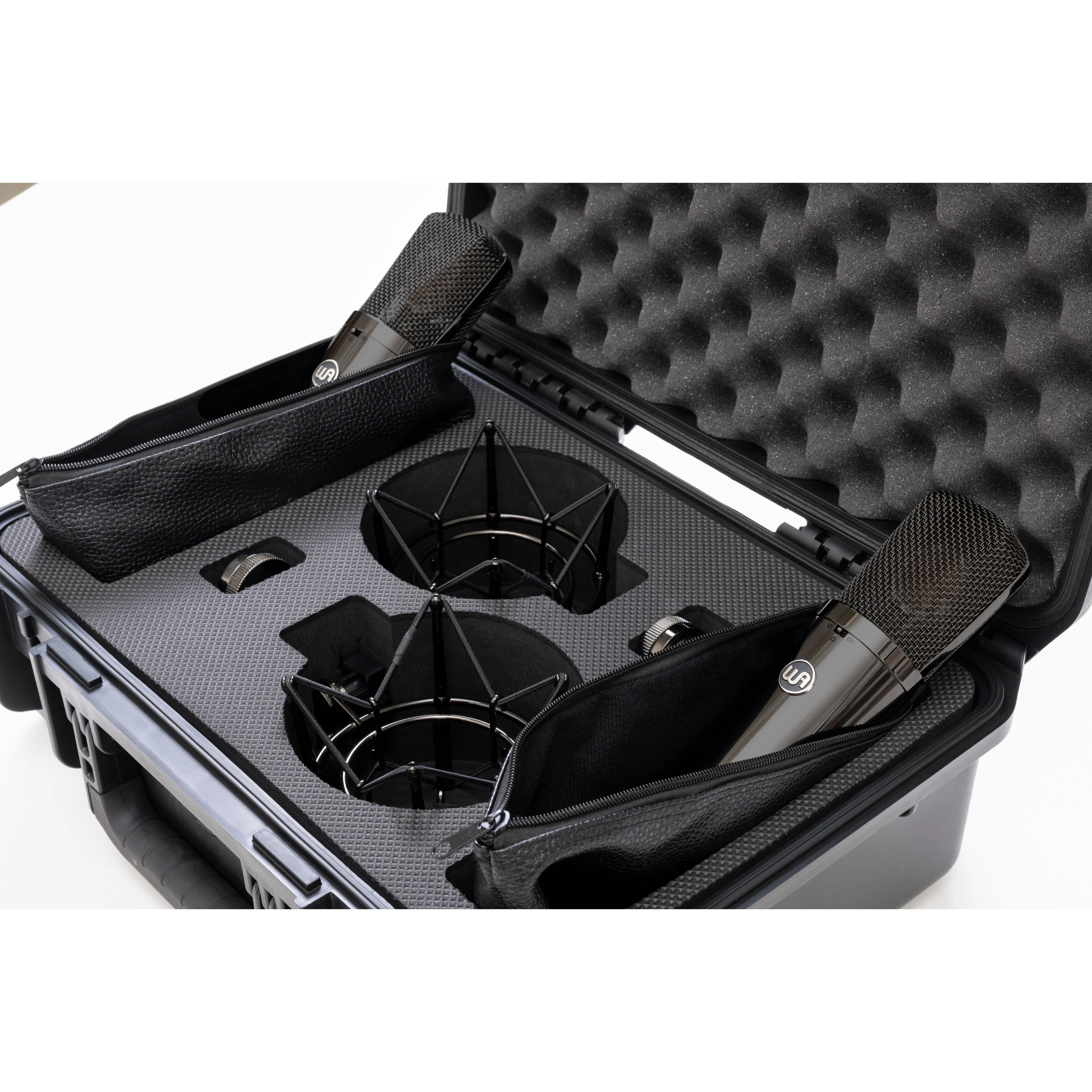 Warm Audio - Limited-Edition Stereo Pair Large-Diaphragm Balanced Condenser Microphone - Titanium Finish - WA87-R2-TS - Image 2
