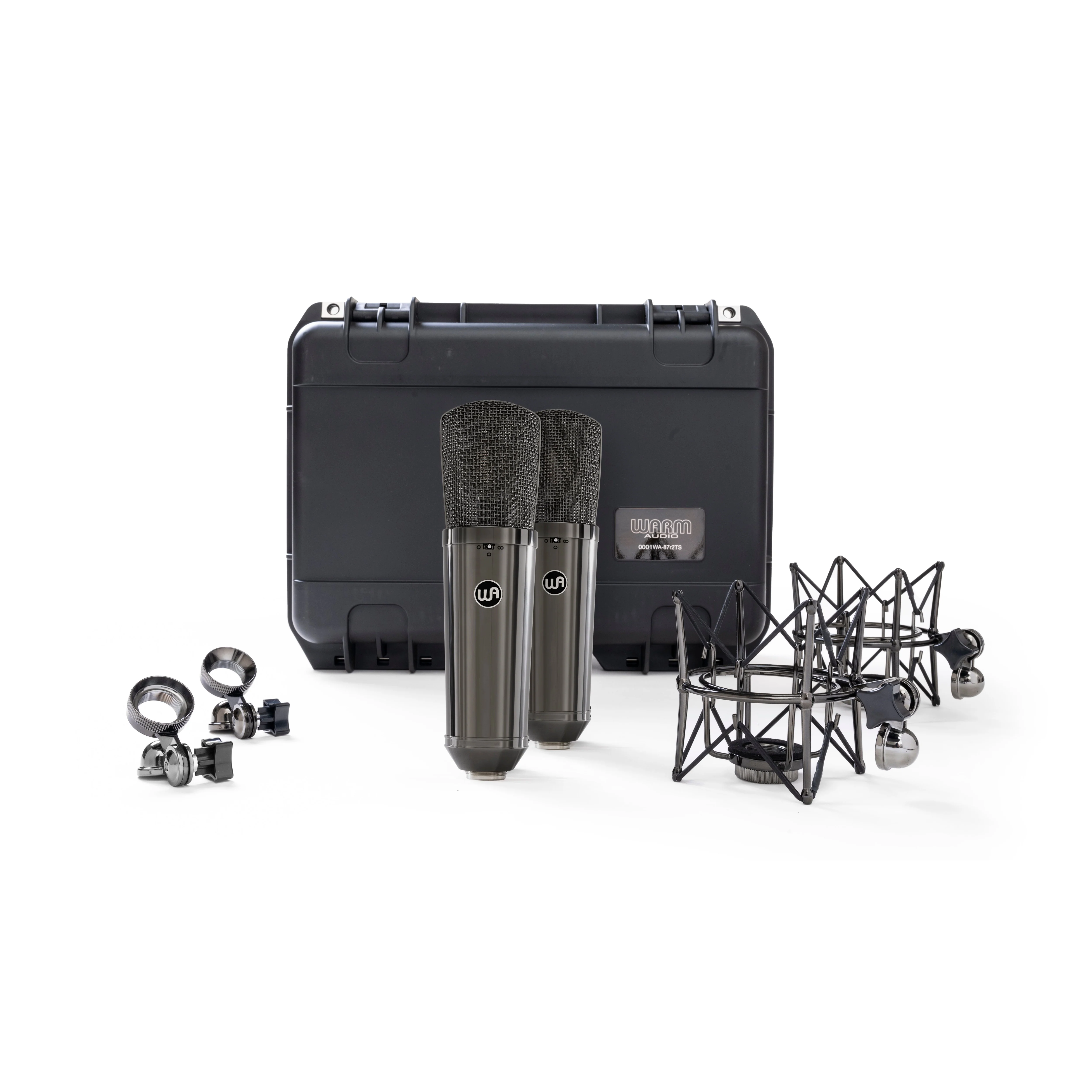 Warm Audio - Limited-Edition Stereo Pair Large-Diaphragm Balanced Condenser Microphone - Titanium Finish - WA87-R2-TS - Image 4