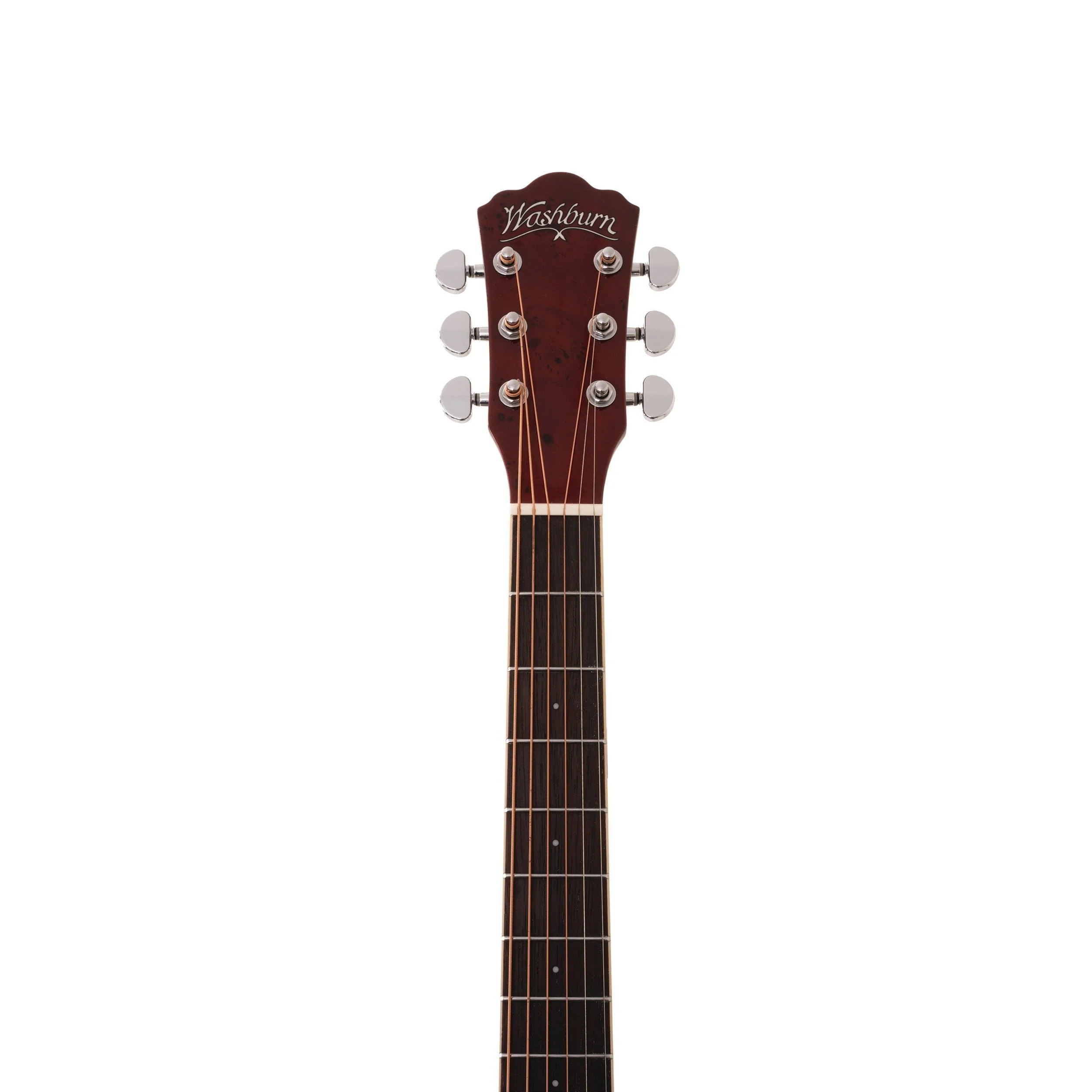 Washburn - Deep Forest Burl Grand Auditorium Acoustic-Electric Guitar - Amber Fade - DFBACEA - Image 4