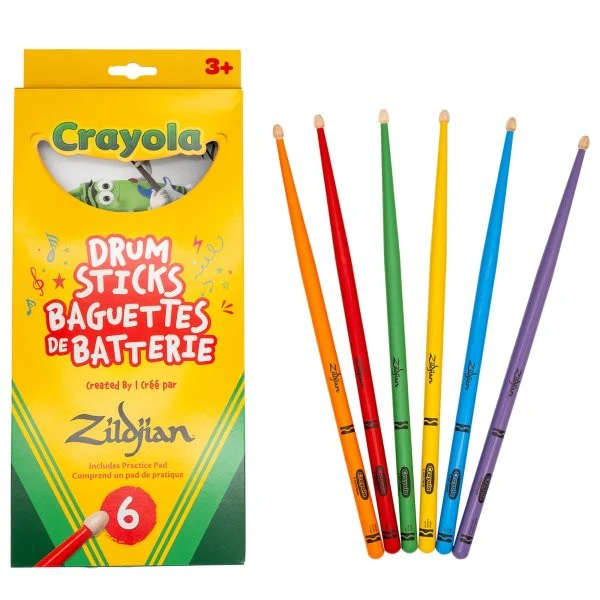 Zildjian - x Crayola Kids Drumsticks & Pad ZKIDS - Image 2