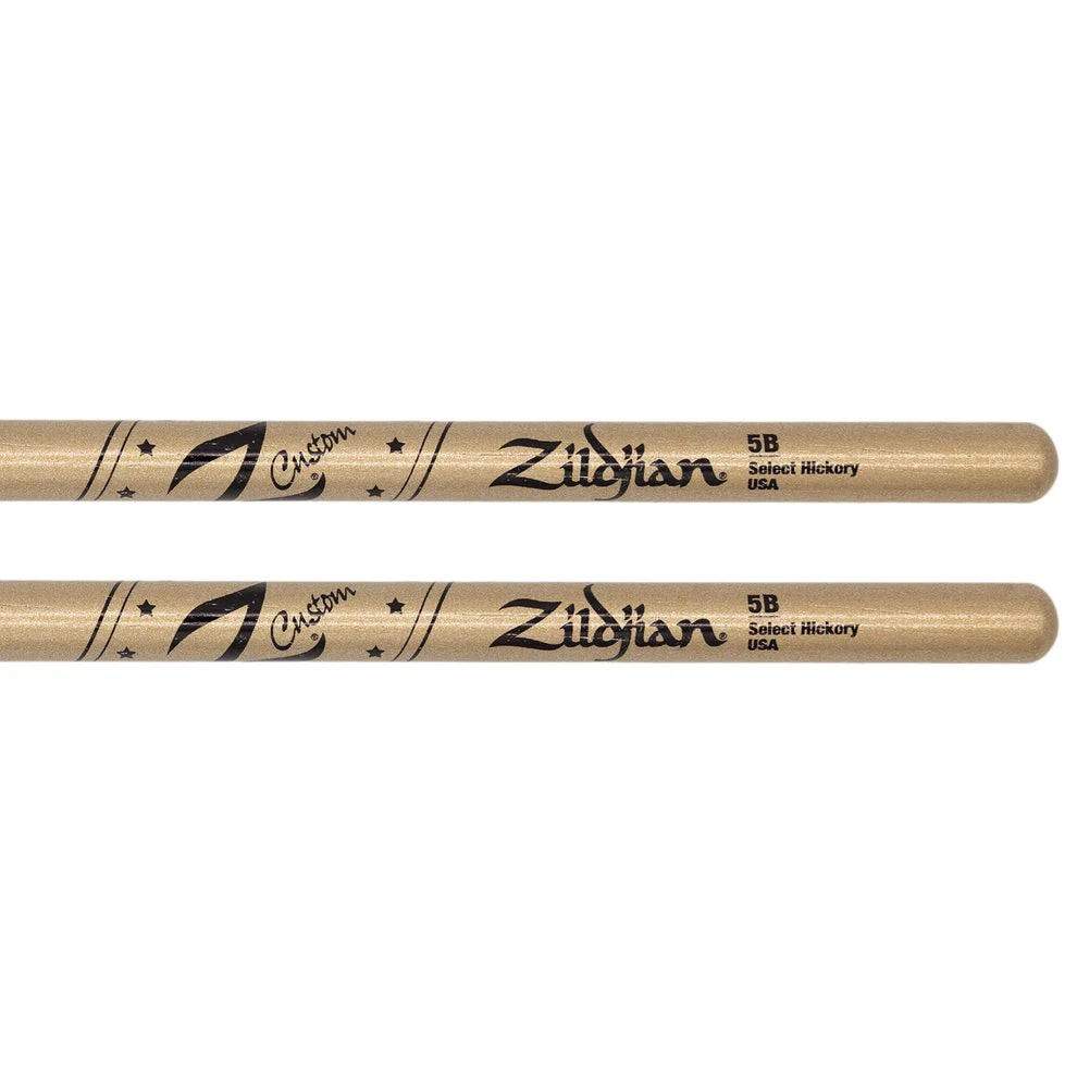 Zildjian - Z Custom LE Drumstick Collection 5B Gold Chroma - Wood Tip - Z5BCG-ZC - Image 2