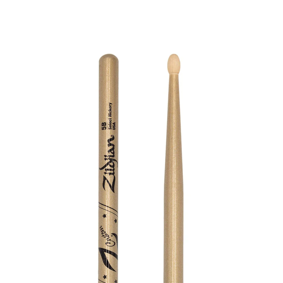 Zildjian - Z Custom LE Drumstick Collection 5B Gold Chroma - Wood Tip - Z5BCG-ZC - Image 4